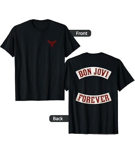 Amazon.com: Bon Jovi Unisex T-Shirt: Forever - Medium : Clothing